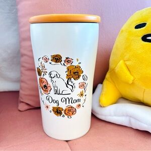 Dog Mom Travel Ceramic Cup With Lid